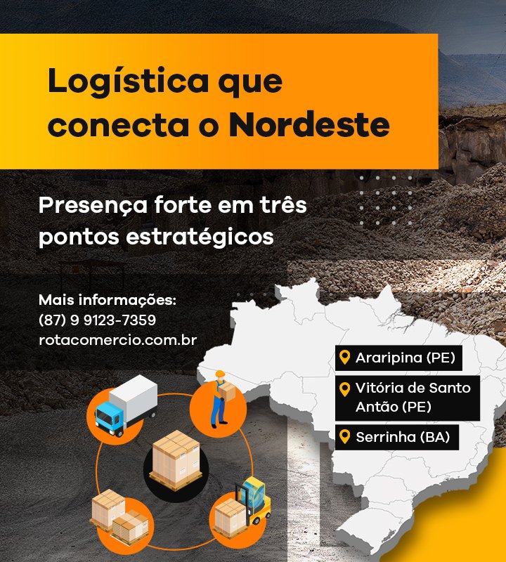 Logística que conecta o nordeste