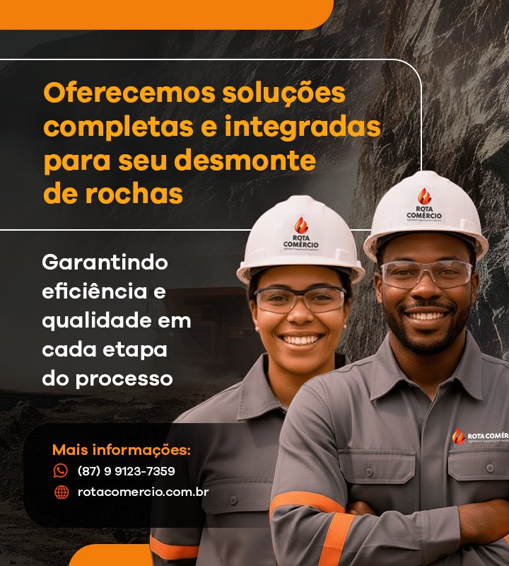 Oferecemos soluções completas e integradas para seu desmonte de rochas